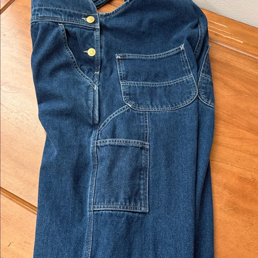 Carhartt Blue Denim Overalls Size 34 - Picture 16 of 16